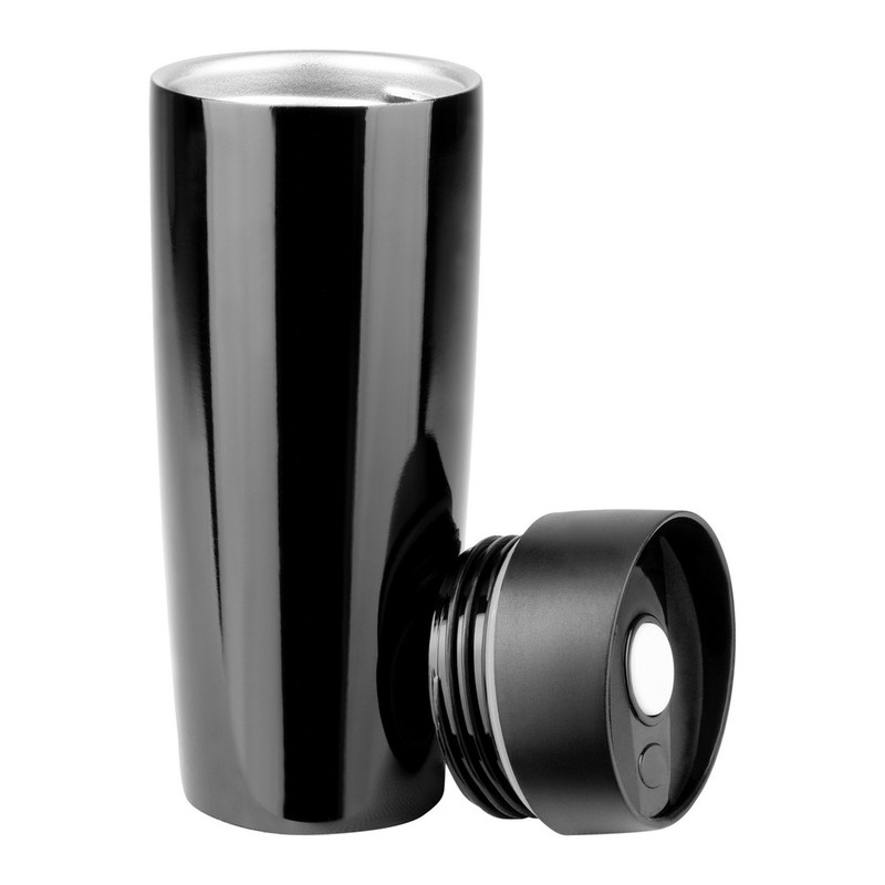 Kubek termiczny czarny 400 ml z grawerem V4992-03